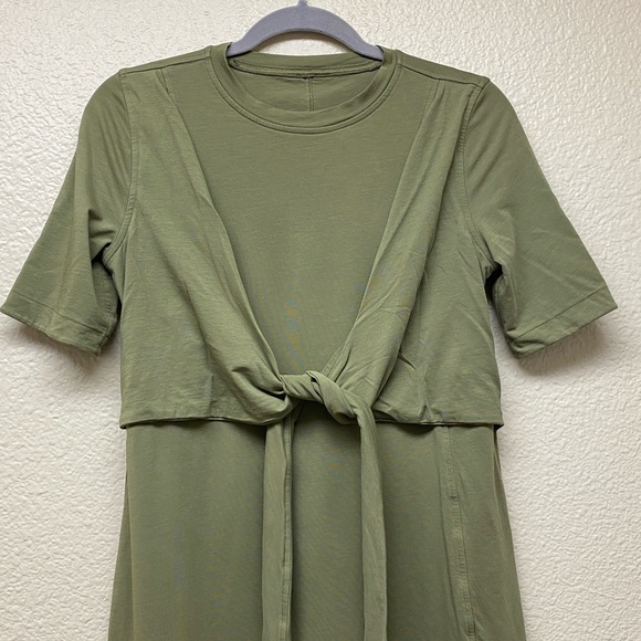Lululemon Cotton Front-Wrap Dress - Picture 3 of 9